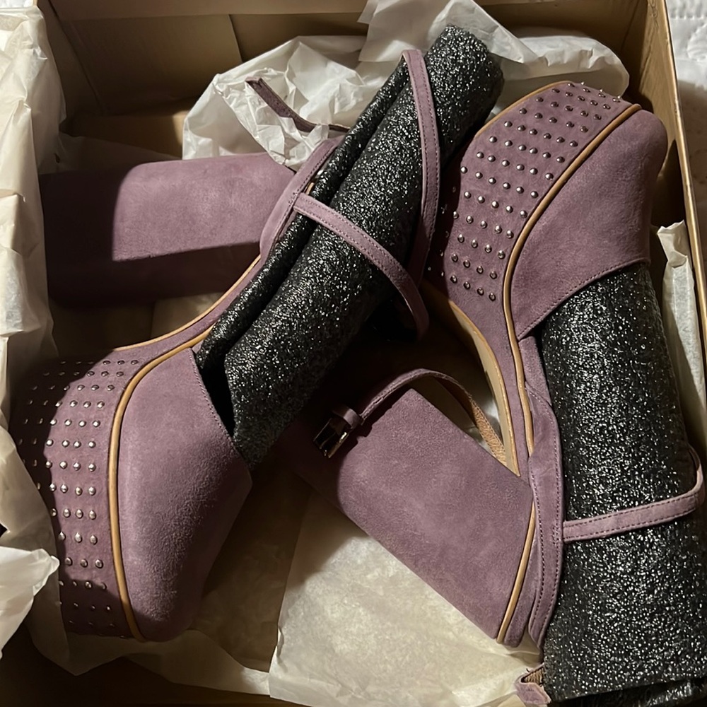 Free People,  Lilac, Star Crossed Platform shoes, New never wear, size 8